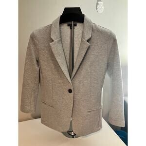 Metaphor Light Gray Cotton Blazer